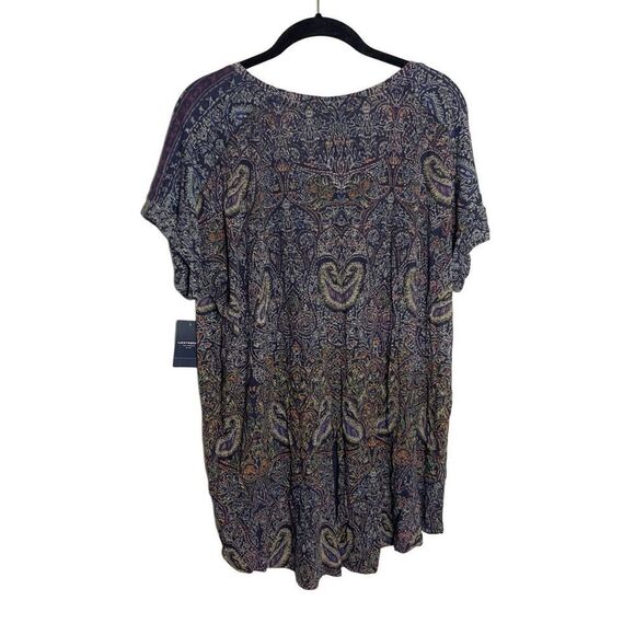 NWT Lucky Brand Plus Boho Paisley Cotton Modal Blend Top Size 2X - Picture 6 of 6